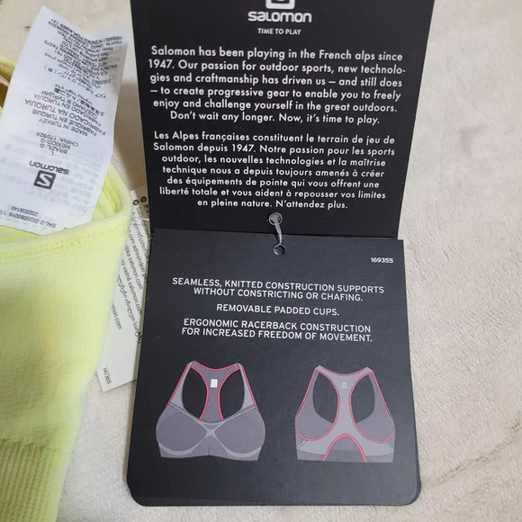 Salomon Elevate Move On Bra - Size Large - Picture 5 of 6